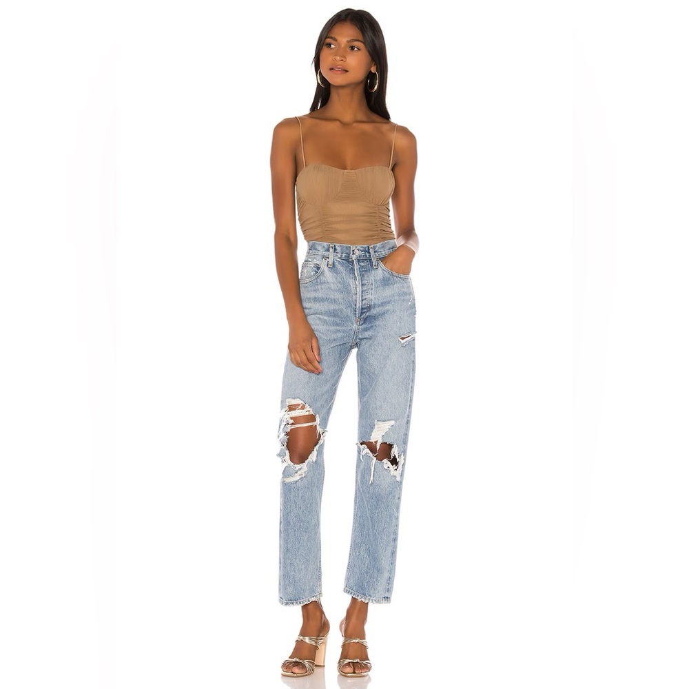 Lovers + Friends Albany Bodysuit - Taupe Brown (Size M)